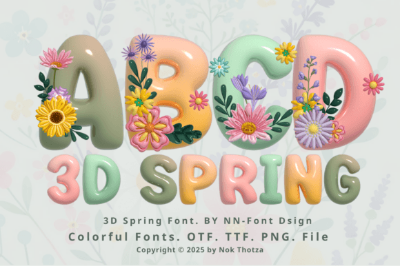3D Spring Font: A Fresh Take on Playful Typography