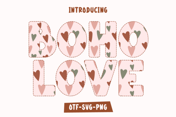 Boho Love: A Quirky Display Font for Authentic Branding