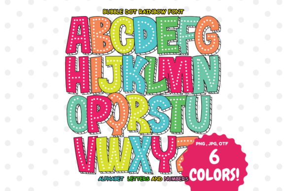 Bubble Dot Rainbow: A Font That Brings Joy to Your Designs