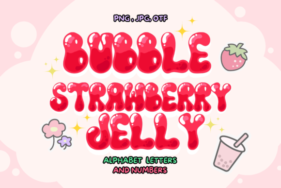 Bubble Strawberry Jelly: A Sweet, Handwritten Typeface for Vibrant Designs