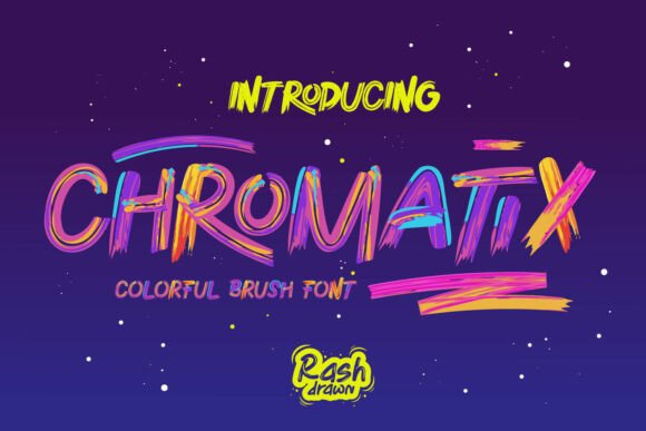 Chromatix: The Brush Font That Paints Itself