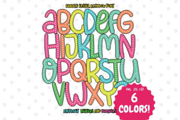 Infuse Playful Energy: Designing with Bubble Pastel Rainbow