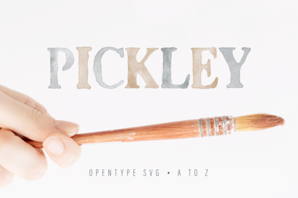 Meet Pickley: The Watercolor SVG Font for Bold Design