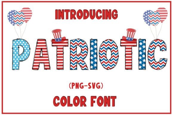 Patriotic: A Creative Font for Bold, USA-Themed Designs
