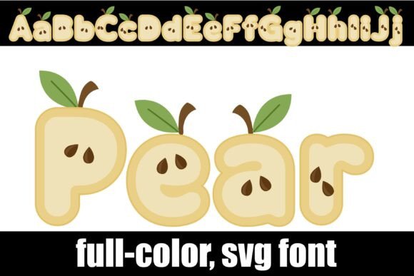 Pear: A Full-Color SVG Font for Warm, Whimsical Branding