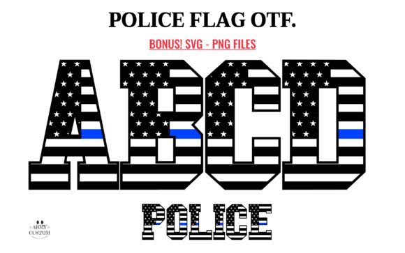 Police Flag: A Font That Marries Style with Patriotism