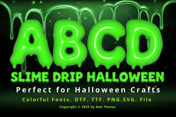 Slime Drip Halloween: A Typeface That Oozes Character