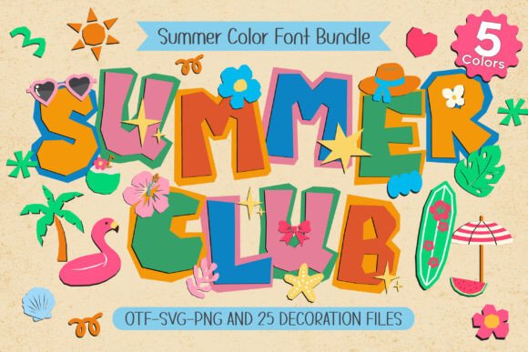 Summer Club: Capturing the Vibe in a Creative Font