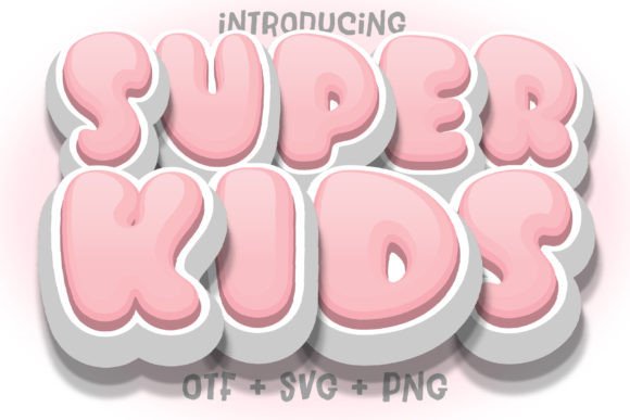 Super Kids: The Playful Color Font for Creative Projects