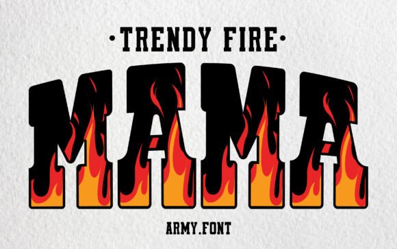 Trendy Fire: Ignite Your Brand with Blazing Slab-Serif Typography