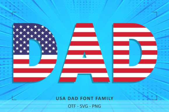 USA Dad: A Patriotic Typeface for Creative Projects