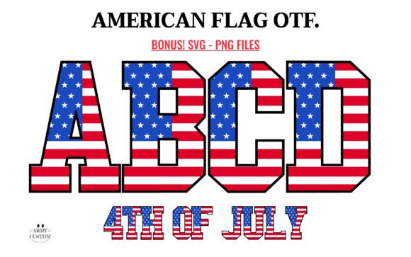Varsity American Flag: Typography That Captures Patriotism