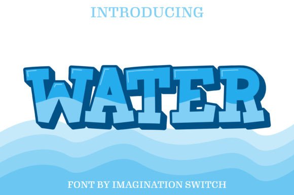 Water: A Typographic Journey Through Color and Clarity